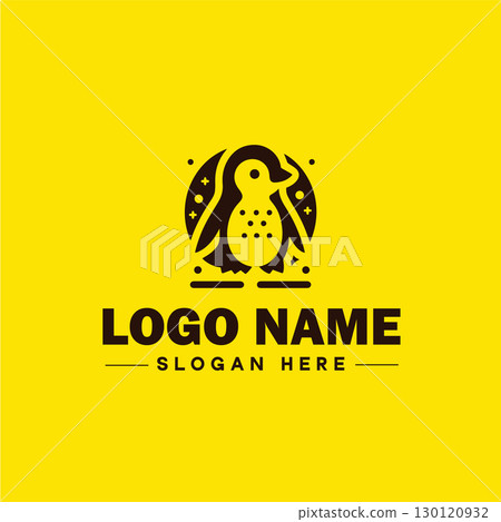 penguin logo and icon clean flat modern minimalist business and luxury brand logo design editable vector 130120932