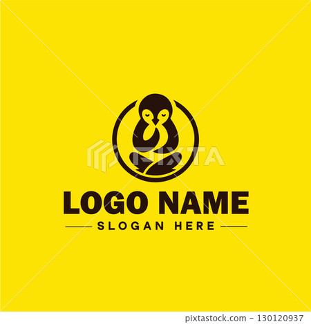 penguin logo and icon clean flat modern minimalist business and luxury brand logo design editable vector 130120937