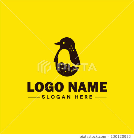 penguin logo and icon clean flat modern minimalist business and luxury brand logo design editable vector 130120953