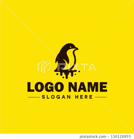 penguin logo and icon clean flat modern minimalist business and luxury brand logo design editable vector 130120955