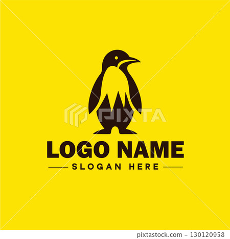 penguin logo and icon clean flat modern minimalist business and luxury brand logo design editable vector penguin logo and icon clean flat modern minimalist business and luxury brand logo design editable vector 130120958