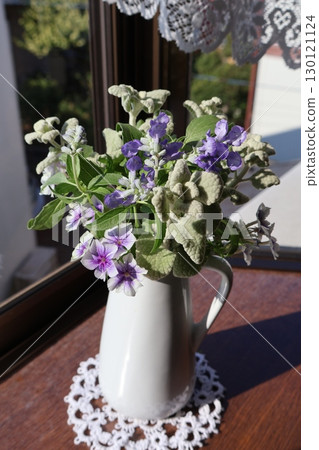 在飄窗上的花園裡種花 在飄窗上的花園裡種花 130121124