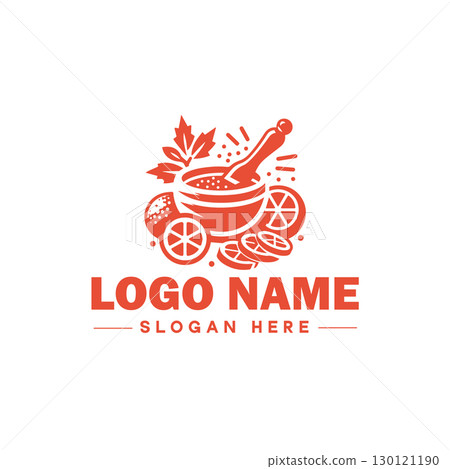restaurant, bar, coffee shop, bbq, bakery, cafe, food logo and icon symbol clean flat modern minimalist business logo design editable vector 130121190