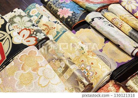 Image of kimono sashes and obijime obiage kimono shops and kimono rentals 130121318