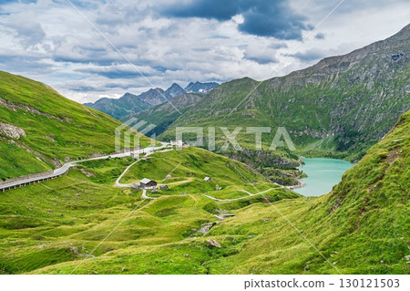 Grossglockner Views Mountain Road in Austrian Alps, Austria, Grossglockner landscape exploration 130121503