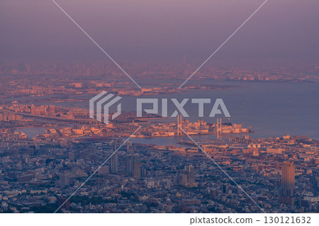 Hyogo Prefecture: One of Japan's three greatest night views: the evening view from Kobe Kikuseidai 130121632