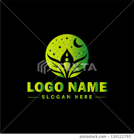 Health logo clinic medical wellness fitness spa yoga sports logo and icon symbol clean flat modern minimalist business logo design editable vector 130121793