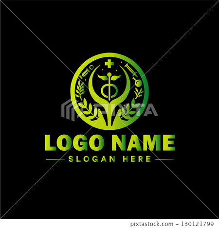 Health logo clinic medical wellness fitness spa yoga sports logo and icon symbol clean flat modern minimalist business logo design editable vector 130121799