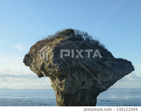 Pingtung, Taiwan - 05.19.2025: Vase Rock on the coast of Xiaoliuqiu Island (Liuqiu Township) 130122004