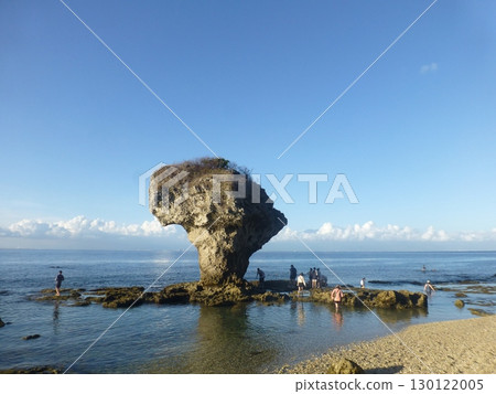 Pingtung, Taiwan - 05.19.2025: Vase Rock on the coast of Xiaoliuqiu Island (Liuqiu Township) 130122005