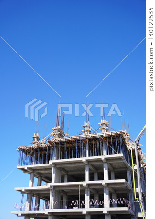 Reinforced frame against blue sky 130122535