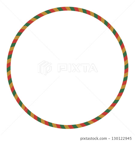 Pop circular frame, stripes, striped pattern, Christmas colors 130122945