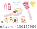 Simple illustration of a morning set 130122964