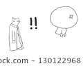 Illustration of a surprised person 130122968