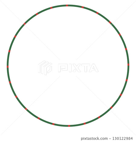Pop circular frame, stripes, striped pattern, Christmas colors 130122984