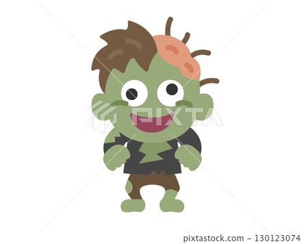 Illustration of a zombie character icon 130123074
