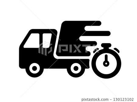 快速送達/當日送達向量圖示說明 130123102