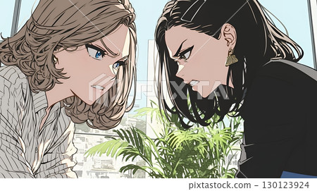 商界人士在辦公室爭吵 商界人士在辦公室爭吵 130123924