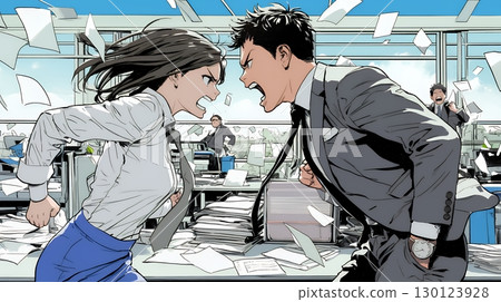 Business people arguing in the office Business people arguing in the office 130123928