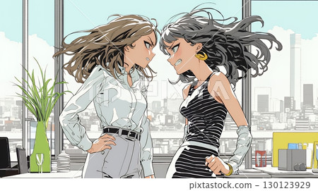Business people arguing in the office 130123929