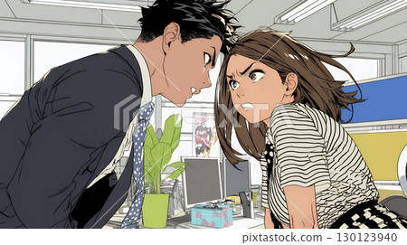 Business people arguing in the office 130123940