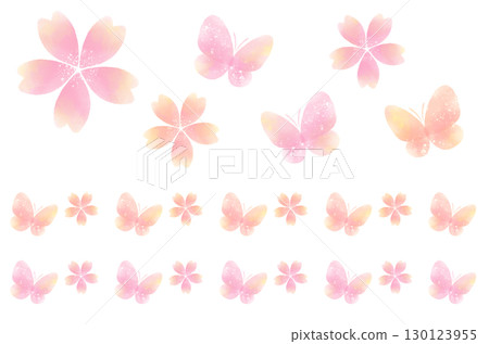 櫻花和蝴蝶 櫻花和蝴蝶 130123955