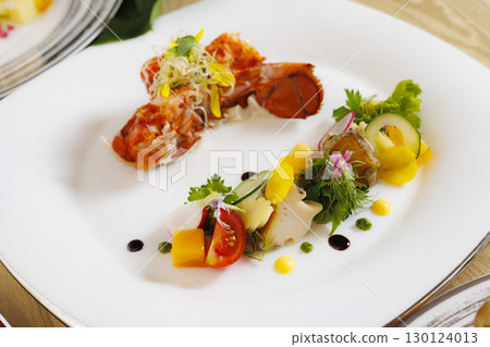 Delicious French appetizer: Lobster salad image 130124013