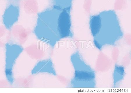 插畫素材：粉紅色和淺藍色的抽象畫 130124484