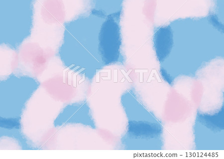 插畫素材：粉紅色和淺藍色的抽象畫 130124485
