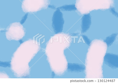 Illustration material: Pink and light blue abstract painting 130124487