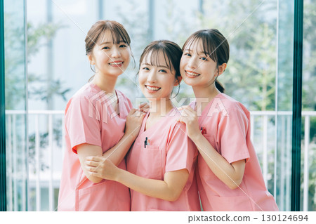 Three female nurses 130124694