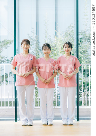 Three female nurses 130124697