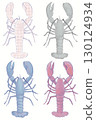Light-colored crayfish illustration 130124934