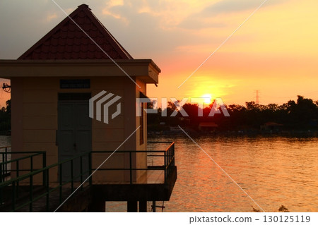 sunset on the river 130125119