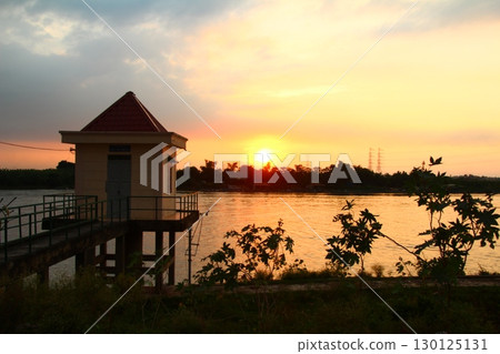 sunset on the river 130125131