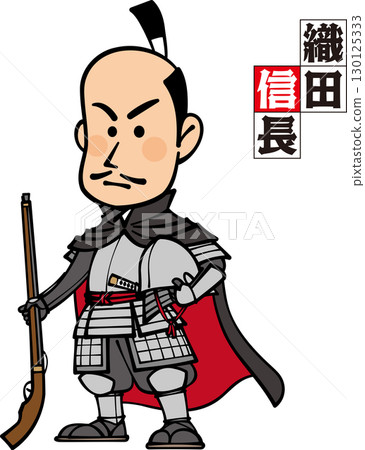 Armed Oda Nobunaga standing with a gun [3 heads] 130125333