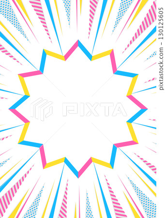 具有集中線條和流行框架的背景材料、流行設計、縱向方向 具有集中線條和流行框架的背景材料、流行設計、縱向方向 130125605