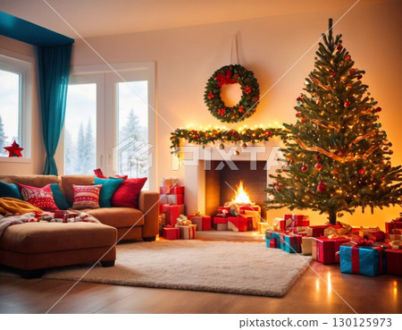 christmas red room 130125973