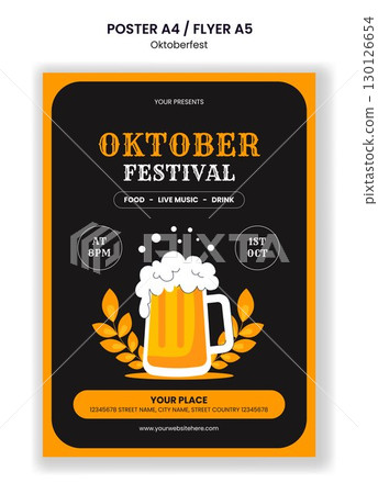 Oktoberfest Party Festival Flyer Social Media Template Cartoon Hand-Drawn Background Illustration Oktoberfest Party Festival Flyer Social Media Template Cartoon Hand-Drawn Background Illustration 130126654