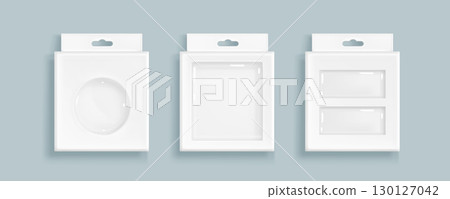Box packaging with plastic window Box packaging with plastic window 130127042