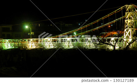 Illumination of Shirakawa Bridge in Gifu Prefecture Illumination of Shirakawa Bridge in Gifu Prefecture 130127189