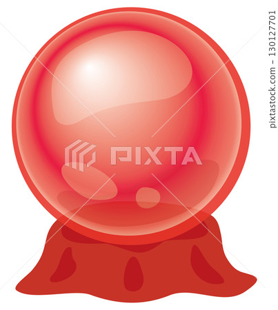 Red crystal ball Red crystal ball 130127701