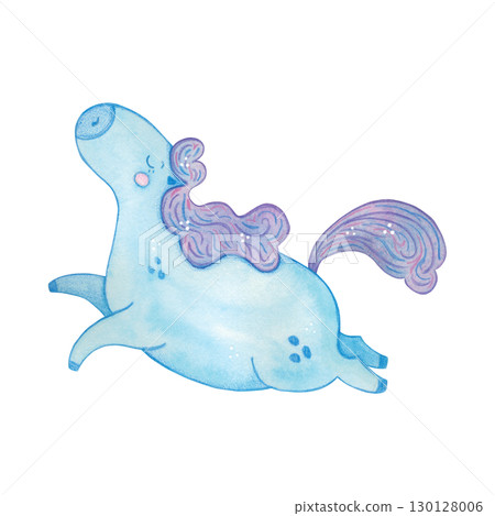 Blue horse flying, cartoon character. Symbol of the new 2026 year. Watercolor illustration hand drawn. Drawing template for postcards, stickers, posters, scrapbooking. New Year, Chinese horoscope Blue horse flying, cartoon character. Symbol of the new 2026 year. Watercolor illustration hand drawn. Drawing template for postcards, stickers, posters, scrapbooking. New Year, Chinese horoscope 130128006