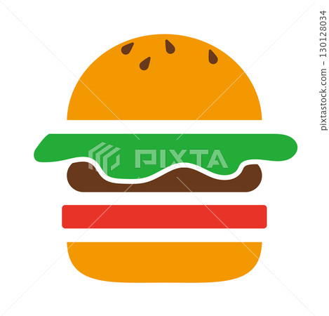 漢堡包向量插圖素材 漢堡包向量插圖素材 130128034