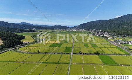 福井縣若狹町沖積扇鄉村景觀的無人機空拍 130128115