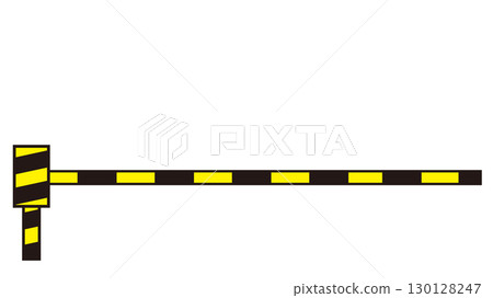 鐵路道口護欄的插圖 鐵路道口護欄的插圖 130128247