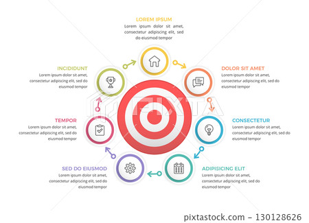 Target Strategy Infographic Template Target Strategy Infographic Template 130128626