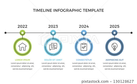 Timeline Infographic Template 130128627