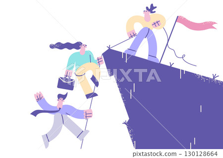 Business teamwork, leadership and support concept 130128664