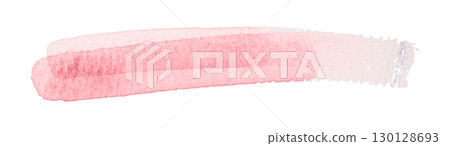 pink watercolor background. Artistic hand paint. Isolated on transparent background. 130128693